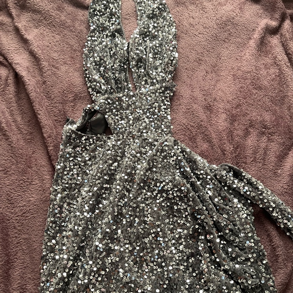 Fashion nova sequins dress.